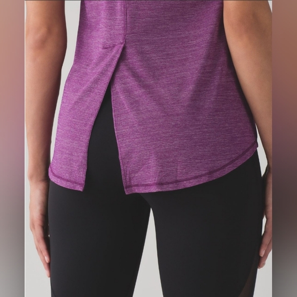 Lululemon Hot Like Agni Singlet Heathered Aurora Size 6 to 8 - Picture 3 of 8